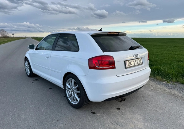 Audi A3 cena 23999 przebieg: 215000, rok produkcji 2009 z Krapkowice małe 16